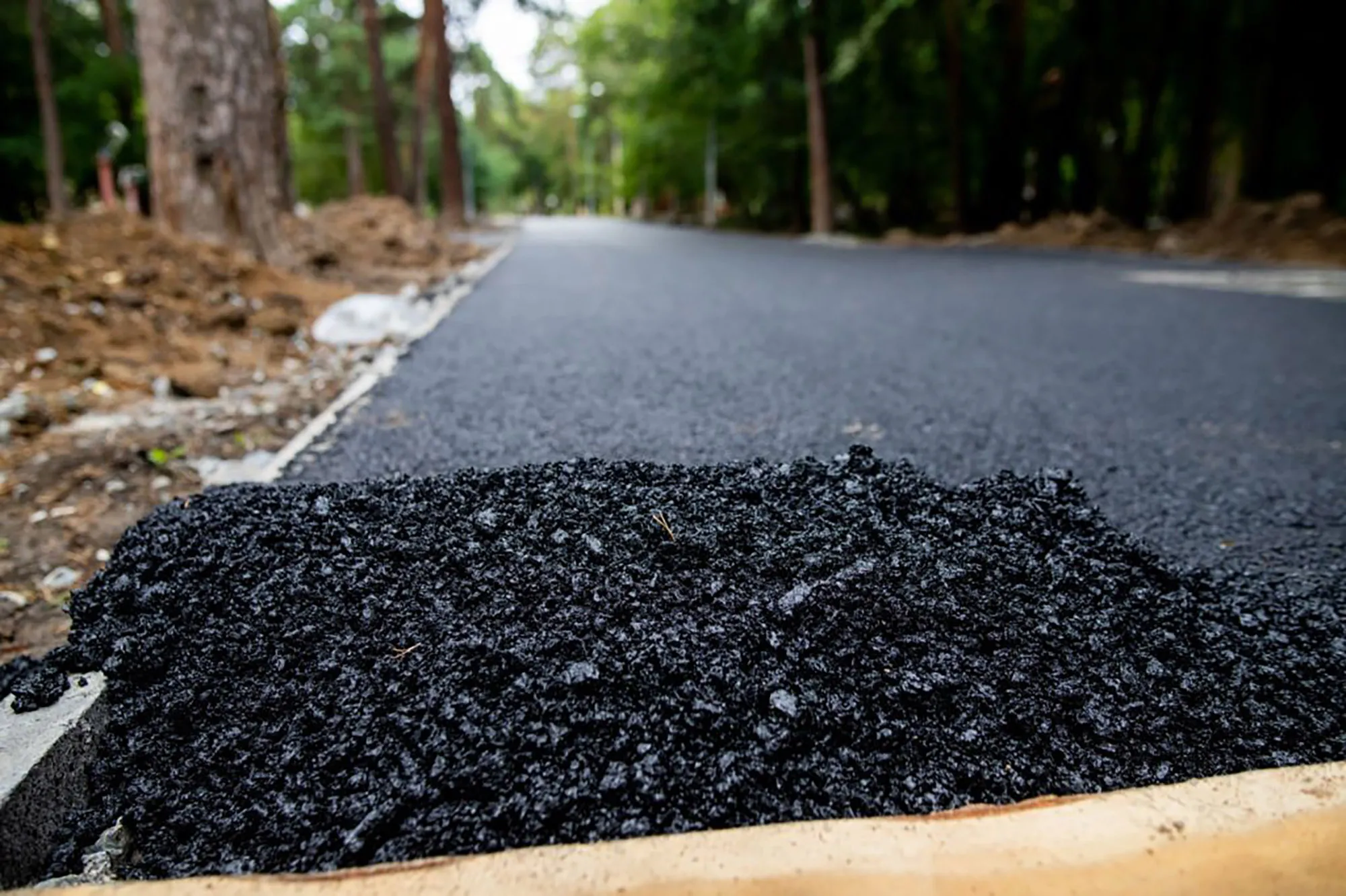 Укладка асфальтовой крошки в Томске — недорого и с гарантией